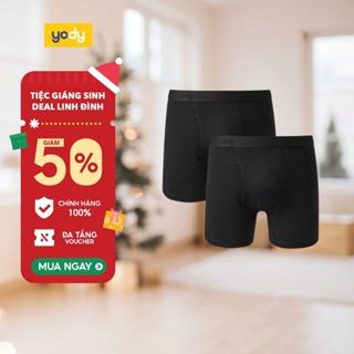    SALE ĐG  Combo 2 quần lót sịp nam YODY dáng boxer có khe moi co giãn thoáng khí QCM6011 