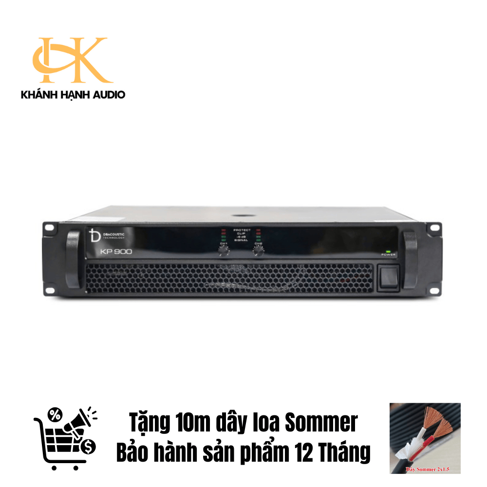 Cục đẩy 2 kênh dBacoustic KP900, main công suất DB Acoustic KP 900 Hàng chính hãng