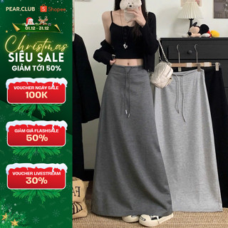   BST THU ĐÔNG 2025  Chân váy chữ A dáng dài LILY Chân váy nữ suông dài chất nỉ mùa thu đông mặc đi chơi V125 