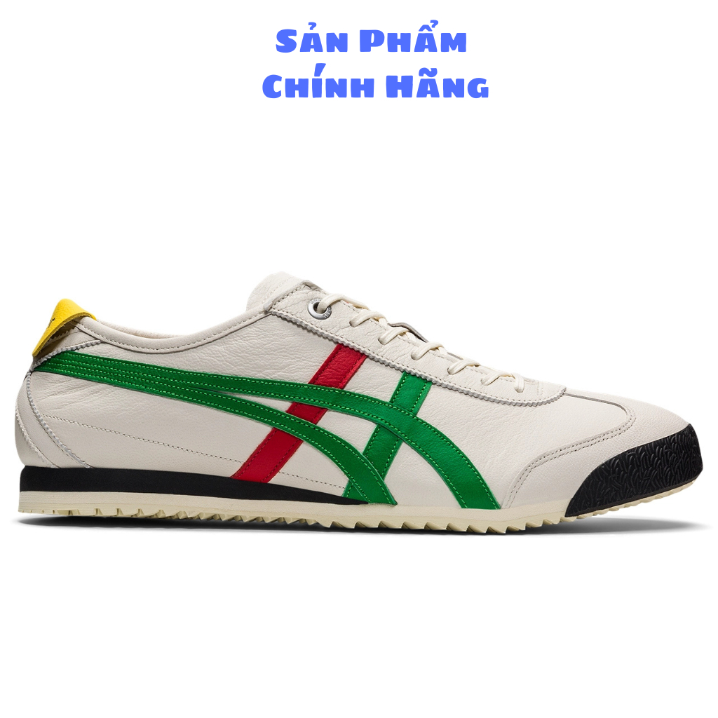 [ CHÍNH HÃNG ]  Giày Onitsuka Tiger Mexico 66 SD Birch Green Trắng Sọc Xanh