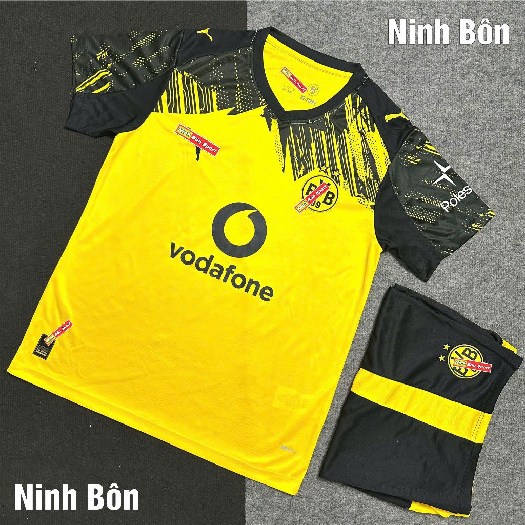 Bộ Quần Áo Bóng Đá CLB Borussia Dortmund 25/26 - Áo Dortmund Sân Nhà - Chuẩn Thi Đấu - Vải Gai Thái 