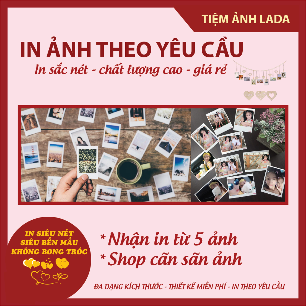 In ảnh theo yêu cầu + ép plastic 4x6, 5x7, 6x9, 8x13, 9x14, 10x15, 13x18, 14x20, 20x30,chất lượng cao giá rẻ