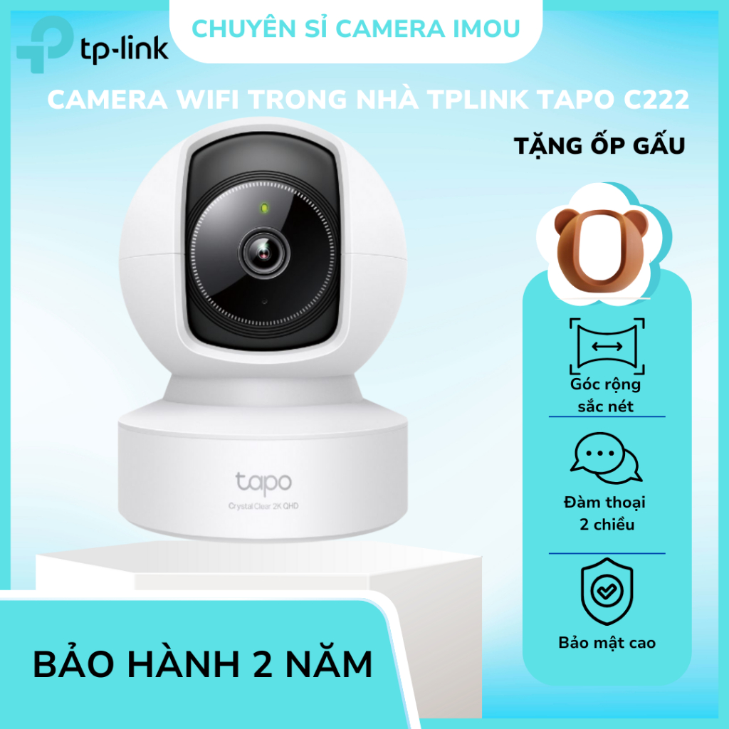 Camera Wifi TP-Link Tapo C200/C220/C222/C230/TC71/C211/C212 – AI Phát Hiện Chuyển Động, Xoay 360°, Đ