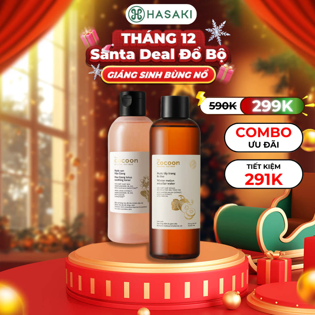 [DAILY] Combo Cocoon Nước Cân Bằng Sen Hậu Giang & Nước Tẩy Trang Bí Đao Hasaki Sản Phẩm Chính Hãng | BigBuy360 - bigbuy360.vn