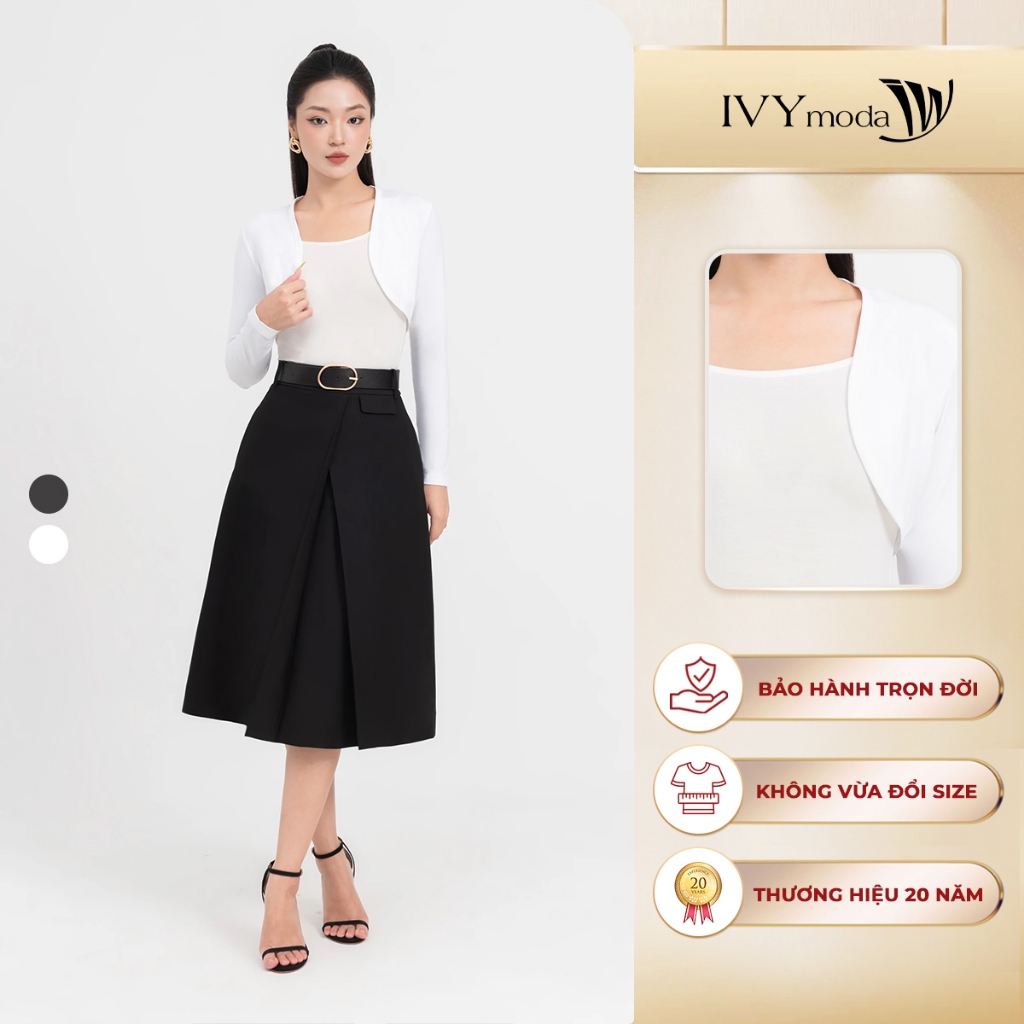 Áo thun mỏng khoác ngoài dài tay, áo khoác dáng Croptop IVY moda MS 61T0234 | BigBuy360 - bigbuy360.vn