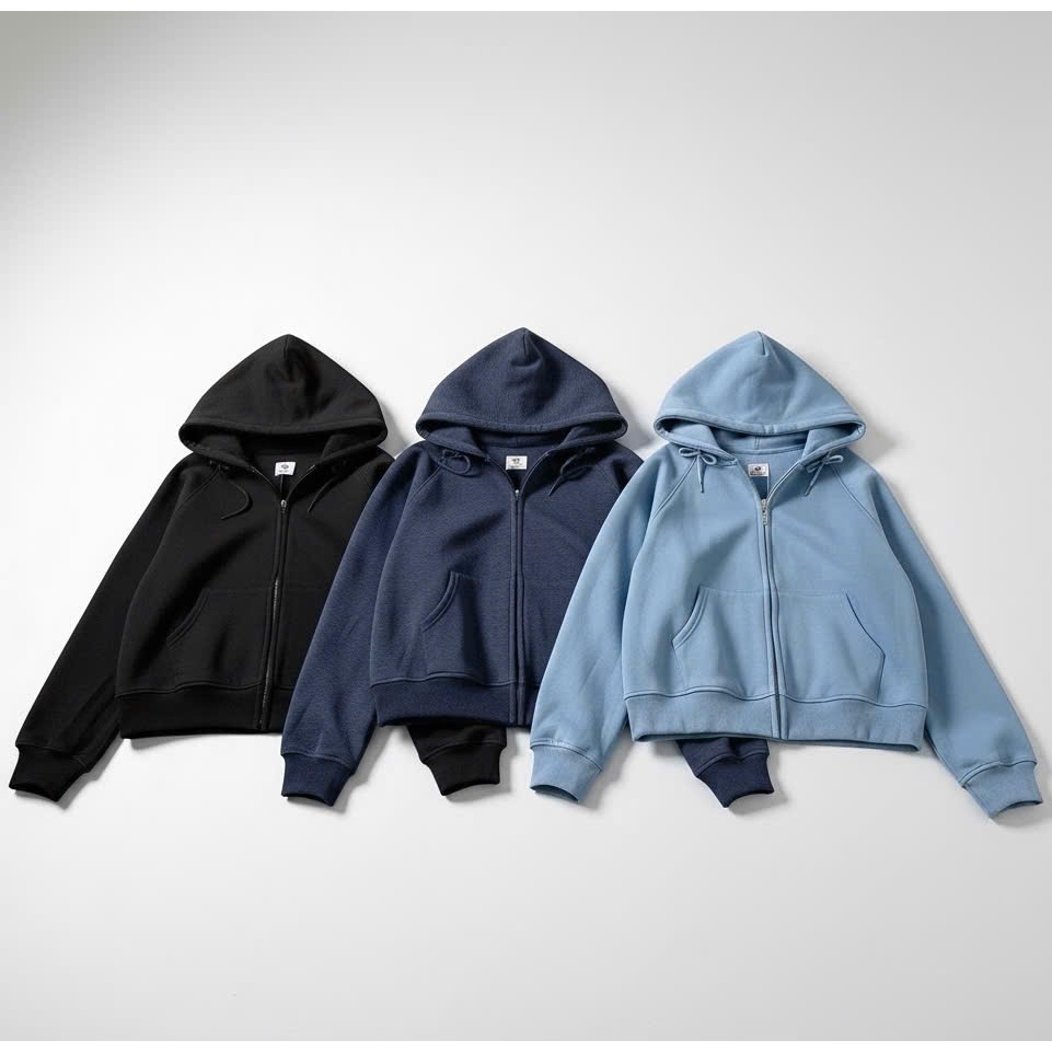 Áo Khoác Thun Mịn Mát CG018 Cao Cấp Tay Xỏ Ngón Nón To Đa Túi Tong Túi Ngoài - 9397shop