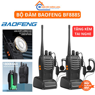  Bộ Đàm Baofeng BF-888S 16 kênh Tặng tai nghe Liên lạc 3–5Km Có Chống Nước - Chính Hãng 
