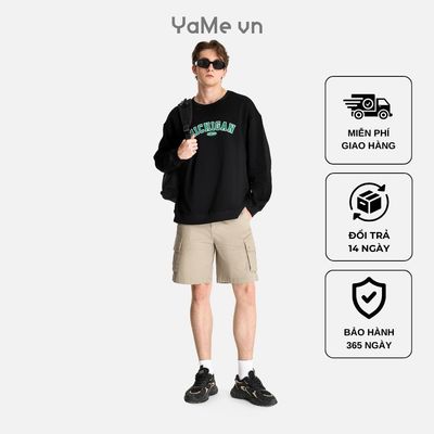 Quần Đùi Nam Túi Hộp Tiện Lợi DurableTex™ Vải Cotton Dày Mặc Bền Chắc The No Style 226 Dáng Rộng Rãi F4 24716 |YaMe|