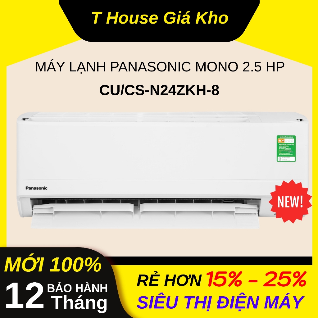 Máy Lạnh Panasonic 2.5HP Mono CU/CS-N24ZKH-8 Malaysia Mới Tiết Kiệm Điện BH Chính Hãng 12 Tháng