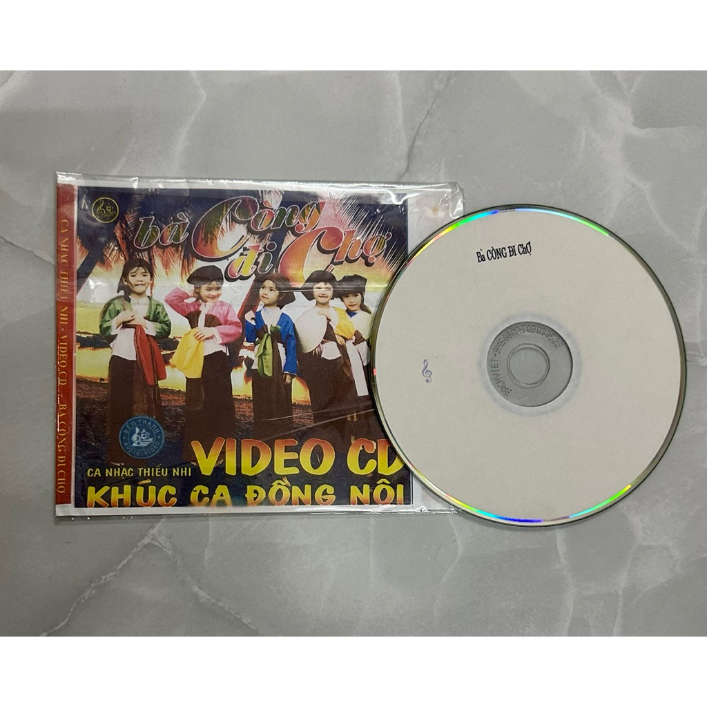 Đĩa VCD CA NHẠC THIẾU NHI - BÀ CÒNG ĐI CHỢ
