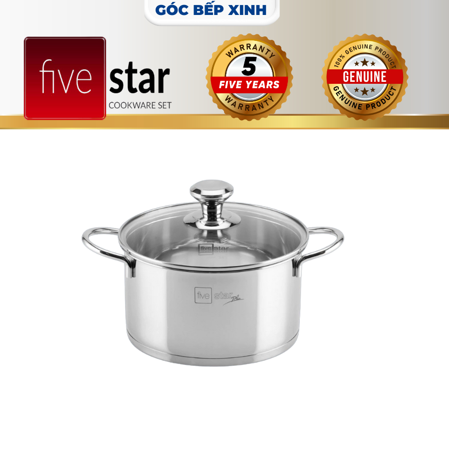NỒI 3 ĐÁY INOX 316 THÂN ĐỨNG FIVESTAR CHÍNH HÃNG
