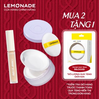  Combo Lemonade Phấn Phủ Supermatte NoMakeup Loose Powder 9g và Kem che khuyết điểm Matte Addict Concealer 3g 