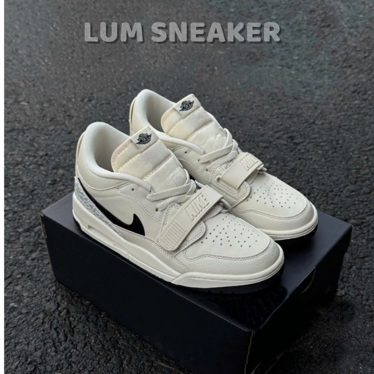 Giày Sneaker Jd Legacy 312 Low Nam Nữ Màu Kem Đen