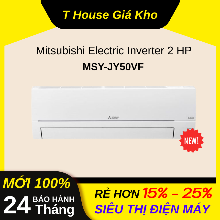 Máy lạnh Mitsubishi Electric Inverter 2 HP MSY-JY50VF Mới Tiết Kiệm Điện BH Chính Hãng 24Tháng