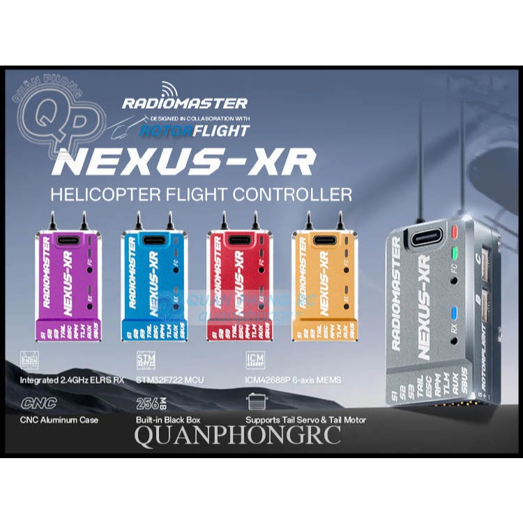Mạch Cân Bằng Radiomaster NEXUS XR Helicopter Flight Controller