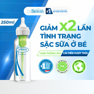  Bình Sữa Dr Browns Cho Bé Sơ Sinh Cổ Hẹp An Toàn Chống Đầy Hơi Sặc Sữa 