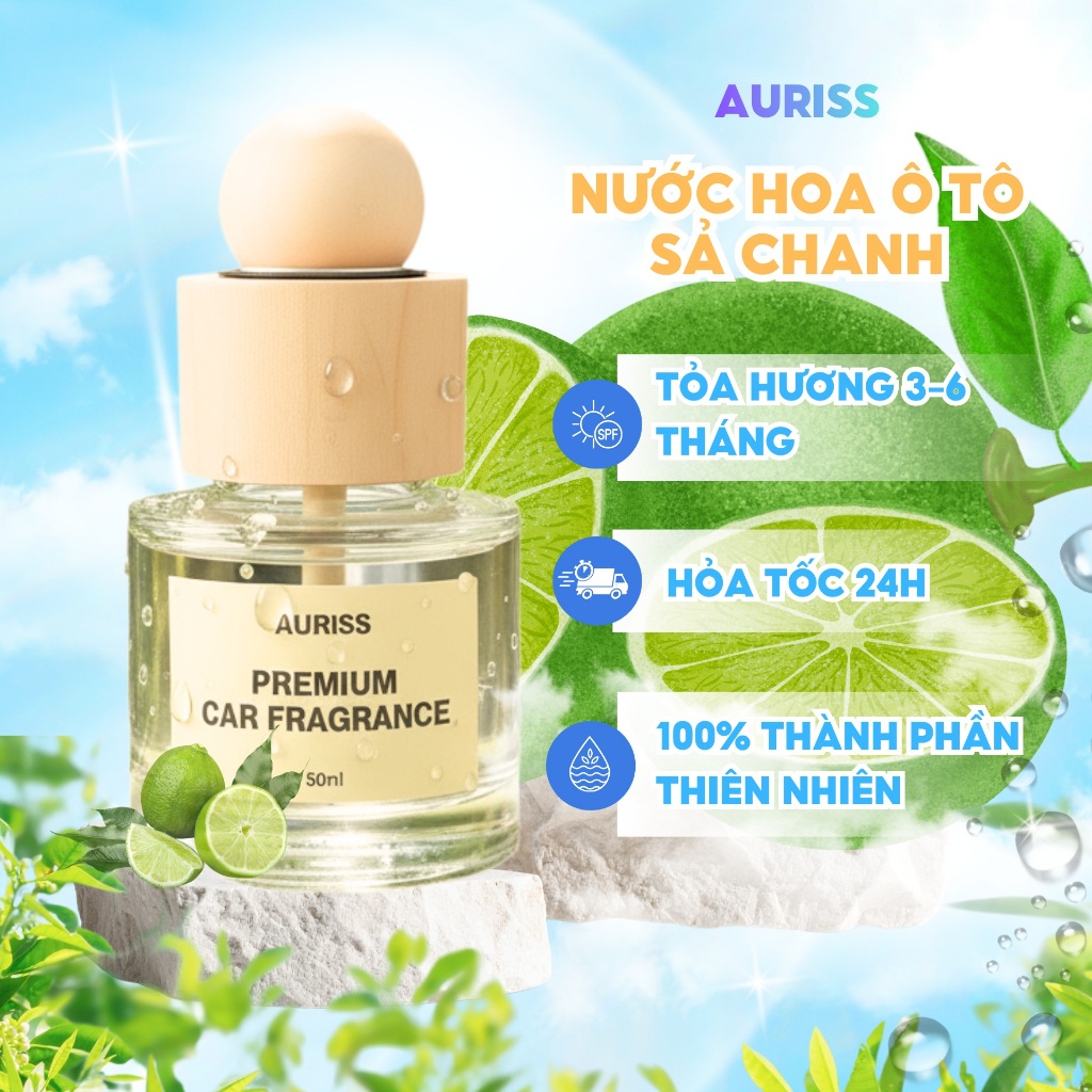 Gợi ý các mẫu nước hoa chanh sả ô tô thơm mát, khử mùi hiệu quả