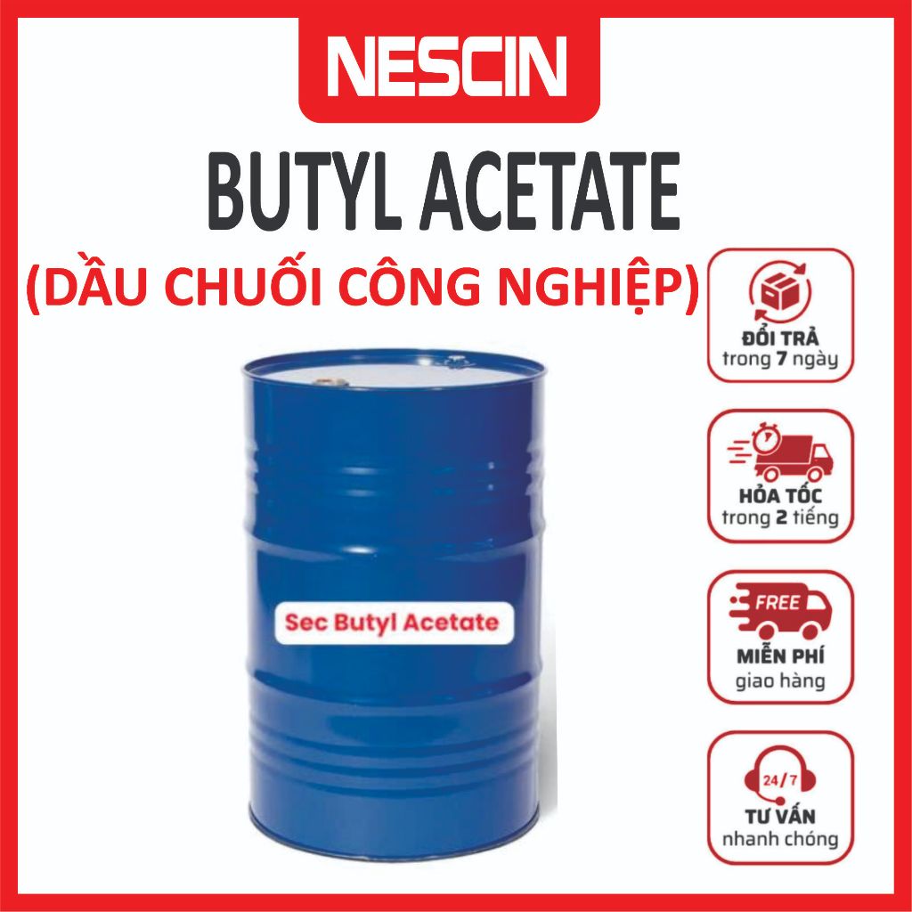 Dầu Chuối Công Nghiệp - Butyl Acetate - Xăng Thơm - Dùng trong ngành sơn, mực in, rửa móng tay