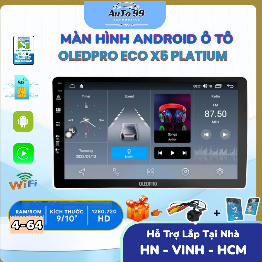 Màn Hình DVD Android Ô Tô OLEDPRO A5_P450