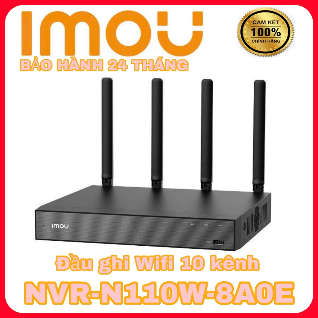 Đầu ghi Wifi 10 kênh IMOU NVR-N110W-8A0E