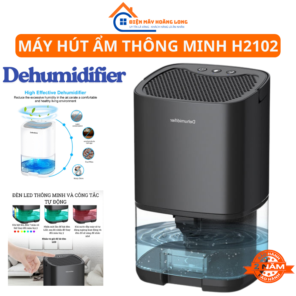 Máy Hút Ẩm Không Khí DEHUMIDIFIER H2102 Máy Lọc Không Khí Mini Chống Ẩm Bảo Đảm Sức Khỏe