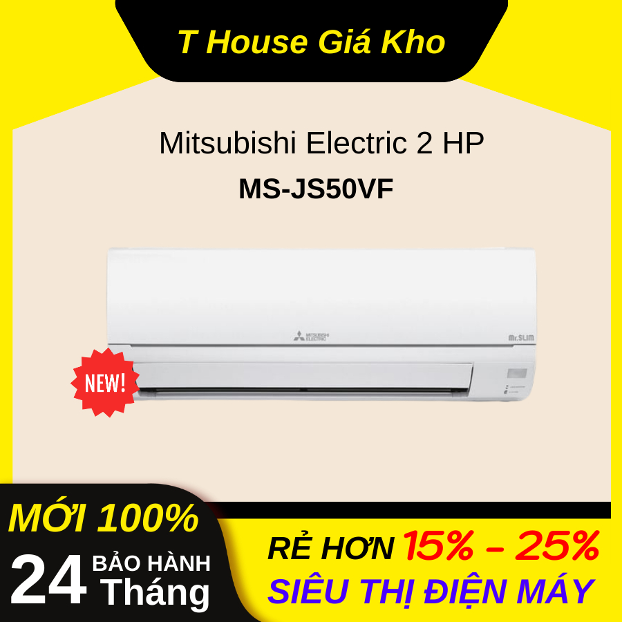 Máy lạnh Mitsubishi Electric 2 HP MSY-JS50VF Thái Lan Mới Tiết Kiệm Điện BH Chính Hãng 24Tháng