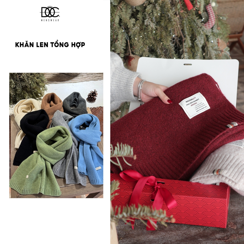 (HỎA TỐC) KHĂN LEN NAM NỮ ĐỘC MENSWEAR MÙA ĐÔNG