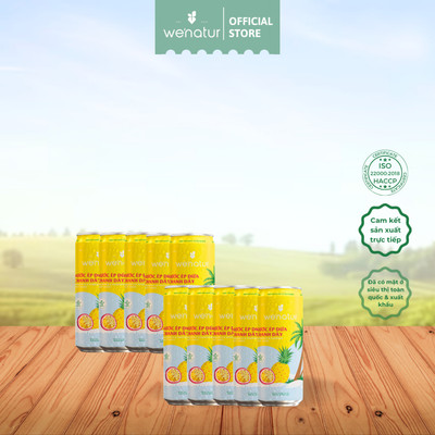[COMBO SỈ GIÁ TỐT] Combo Nước Ép Dứa Chanh Dây we'natur 200ml
