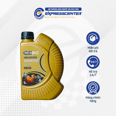 Dầu Nhớt Xe Ôtô/Xe Tay Ga RexOil Diamond 5W30 SN/CF 1L/4L