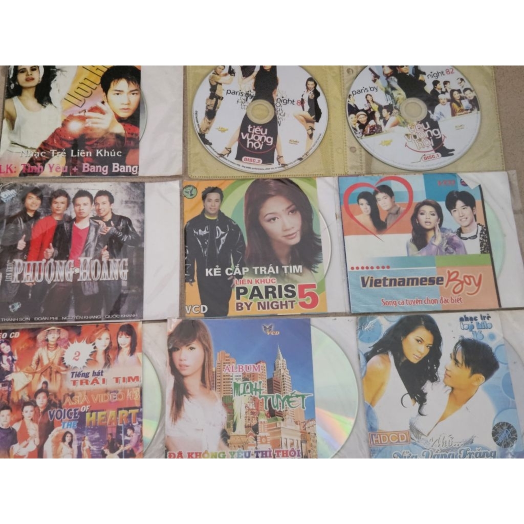 Combo 9 đĩa  VCD Ca Nhạc
