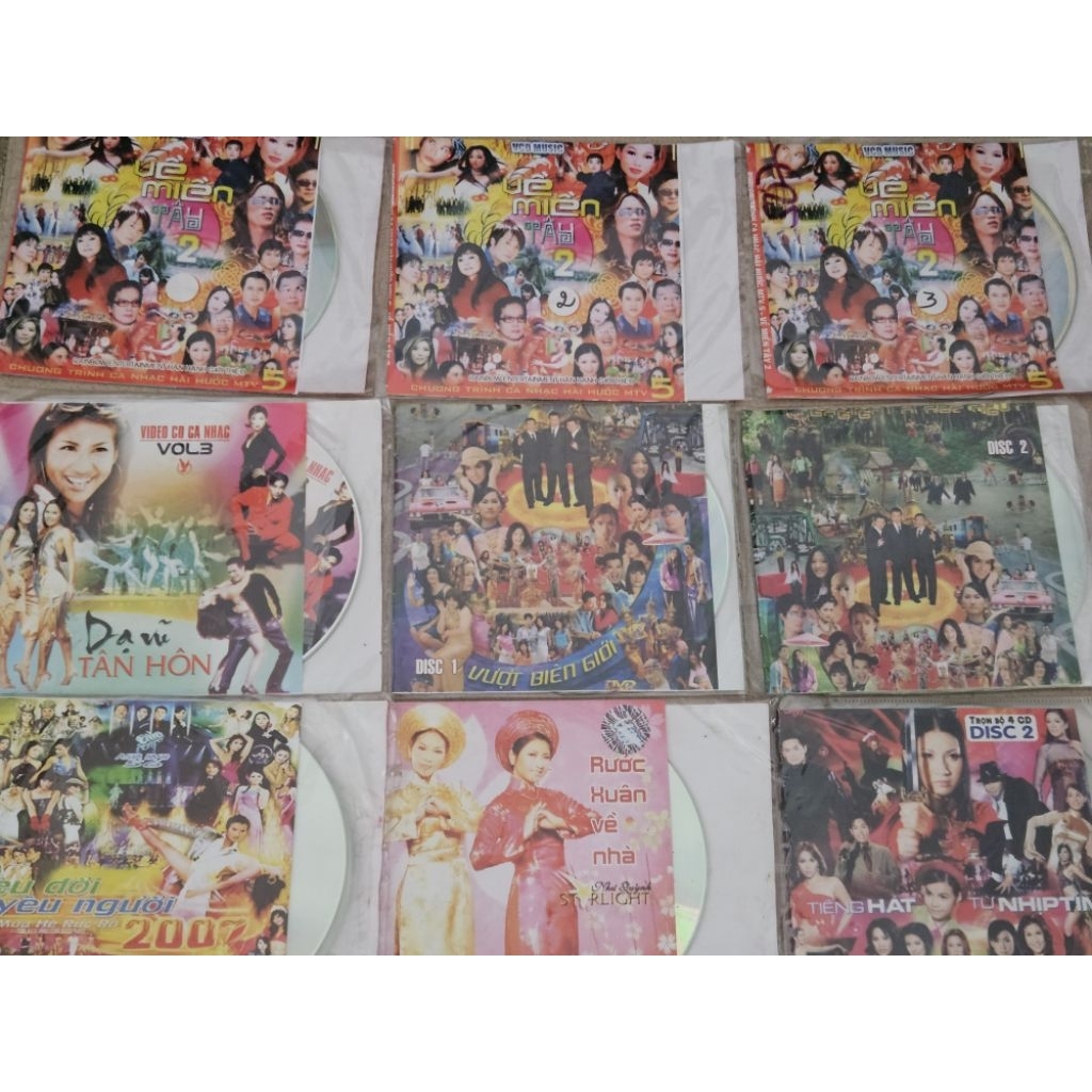 Combo 9 đĩa  VCD Ca Nhạc