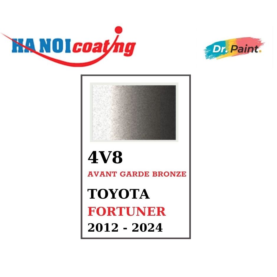 Bình sơn Xịt Xóa Vết Xước Xe Ô tô TOYOTA FORTUNER Màu ĐỒNG ÁNH KIM  code 4V8 - AVANT GARDE BRONZE ch