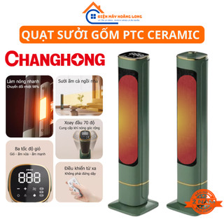 Quạt Sưởi Gốm PTC Ceramic XM Changhong Công Suất 2000W Sưởi Cây Không Khô Da không Đốt OXI 