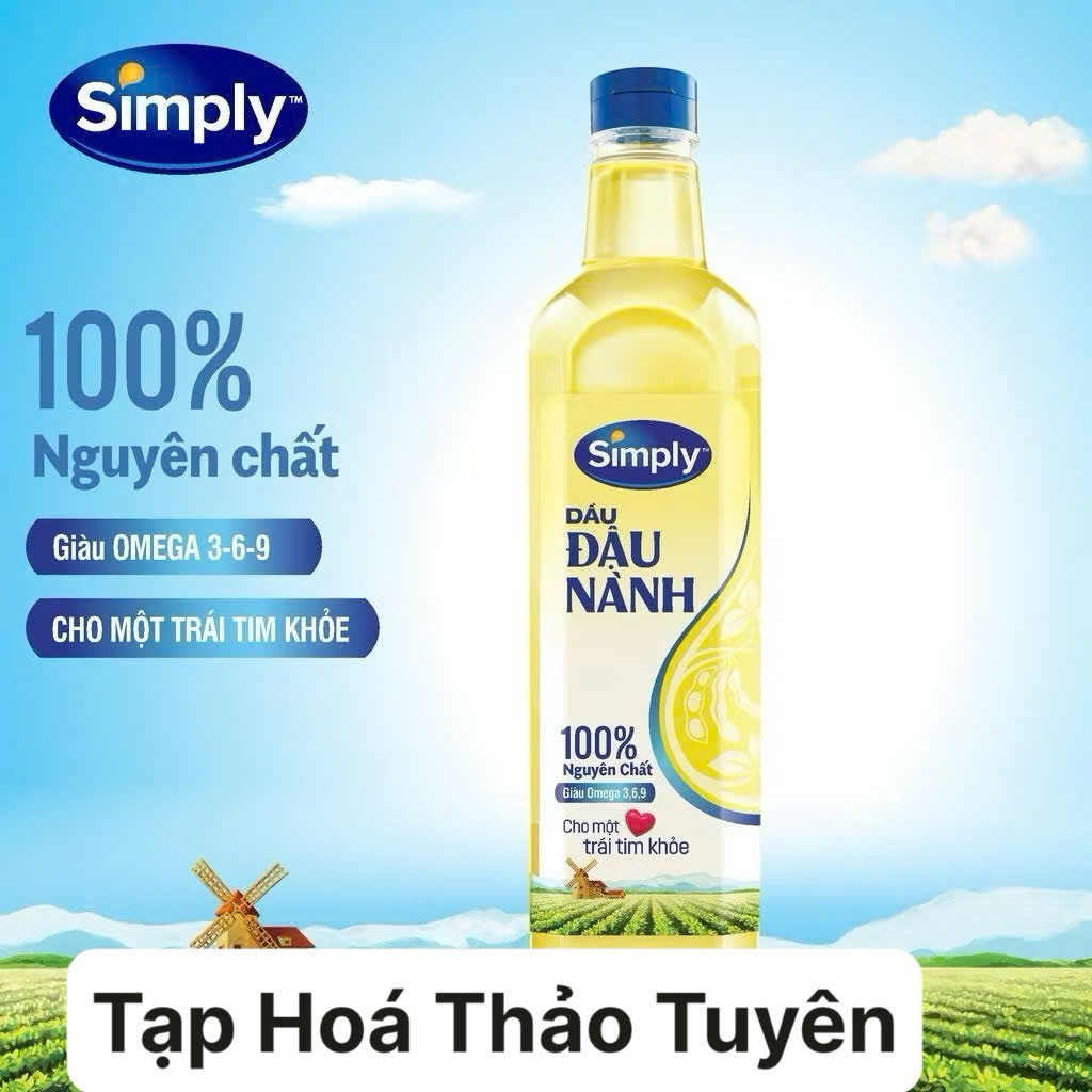 [Taphoathaotuyen] Combo 2 Dầu ăn Simply 1 lít chính hãng