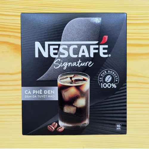 [Hộp ĐEN SIGNATURE 105gr / 10 gói] CÀ PHÊ ĐEN ĐẬM ĐÀ TUYỆT HẢO NESCAFE Black Coffee