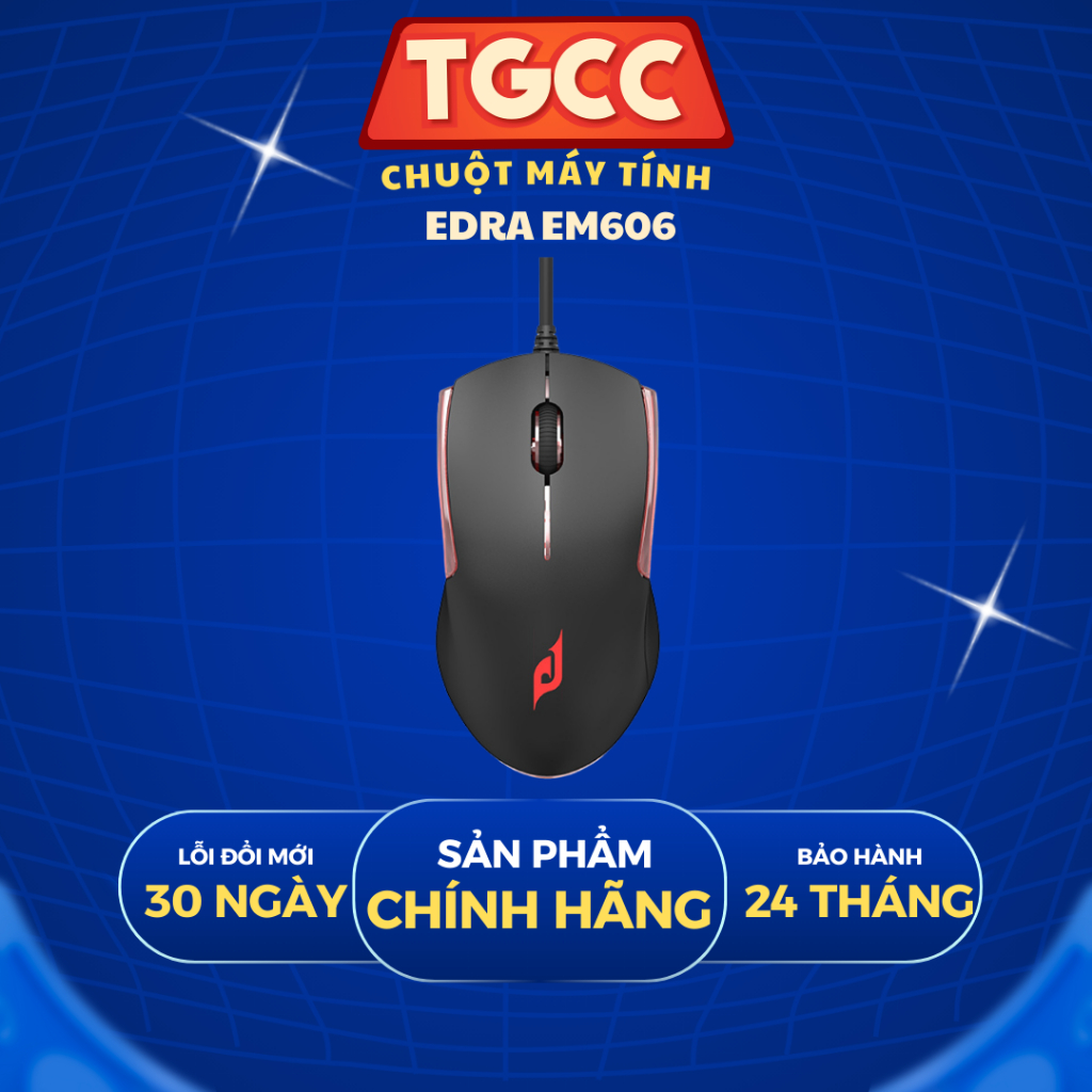 Chuột máy tính có dây EDRA EM606 - Hàng New