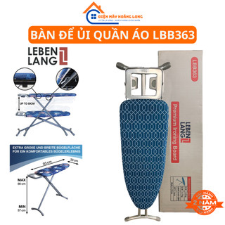  Bàn Để Ủi Cầu Là Quần Áo Lebenlang LBL3636 Tặng Vỏ Bọc Thay Thế Dáng Đứng Khung Bằng Thép Không Gỉ 