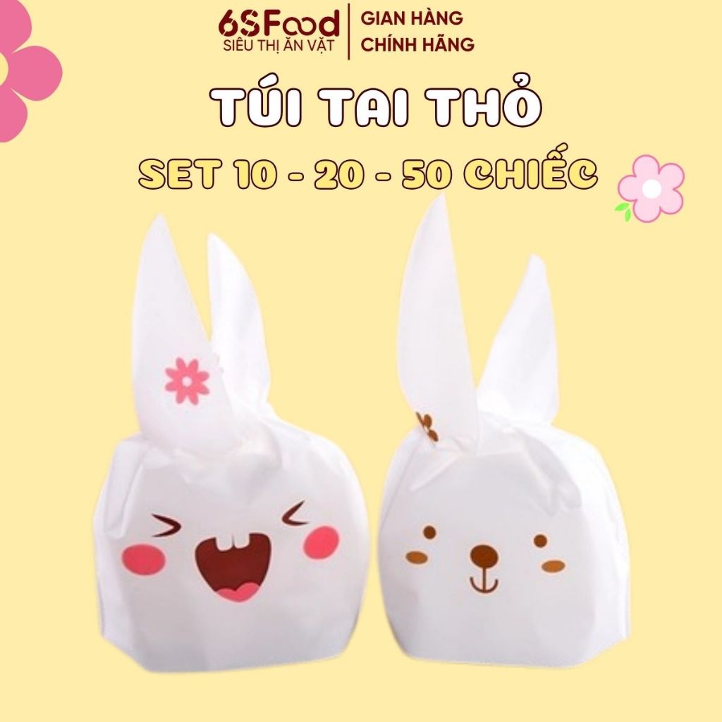 Túi Tai Thỏ đáng yêu dùng để đựng quà tặng bánh kẹo,... - 6SFOOD