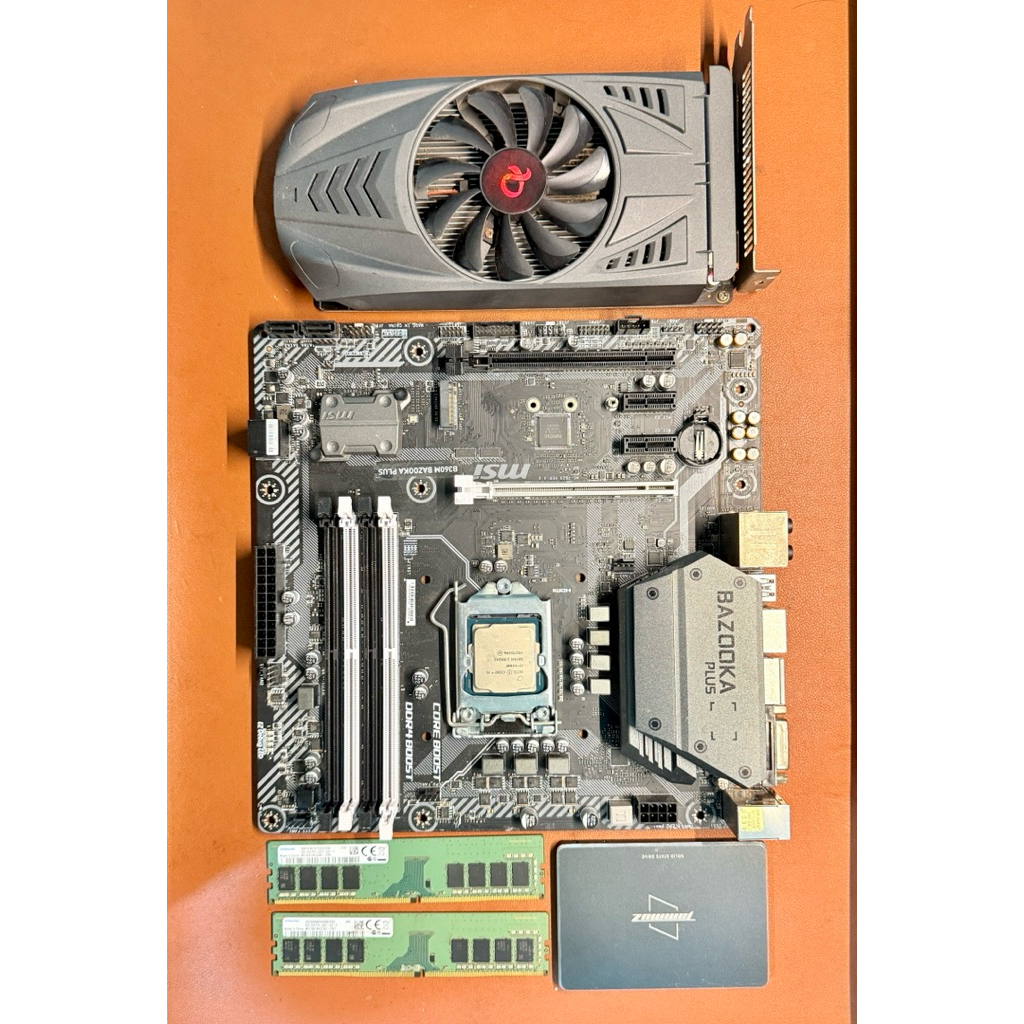 Combo Main B360M | Cpu i5 9400F | Ram 16G | Ssd 240G | Gtx 1050ti 4G. Hàng tháo máy bảo hành 1 tháng