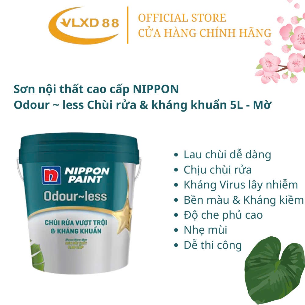 Sơn nội cao cấp NIPPON Odour - less 5L