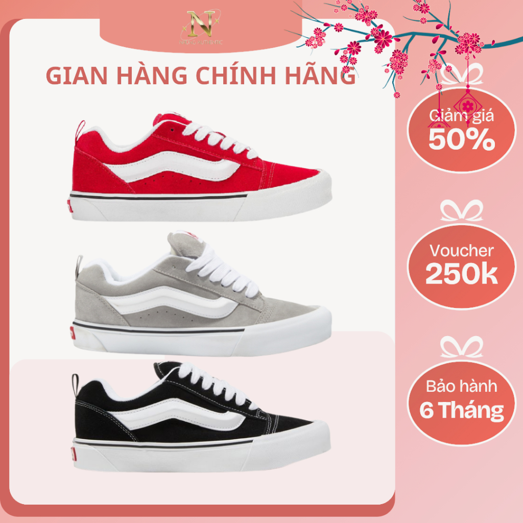 [𝙎𝘼𝙇𝙀 Chính Hãng] Giày Vans Knu Skool AUTHENTIC. Giày Sneaker Vans Knu Basic Nam Nữ. Bao Check
