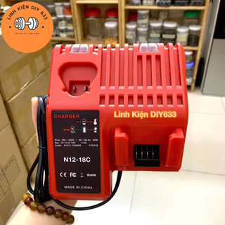 Sạc Milwaukee 12V - 18V 3A Full box (DIY633)