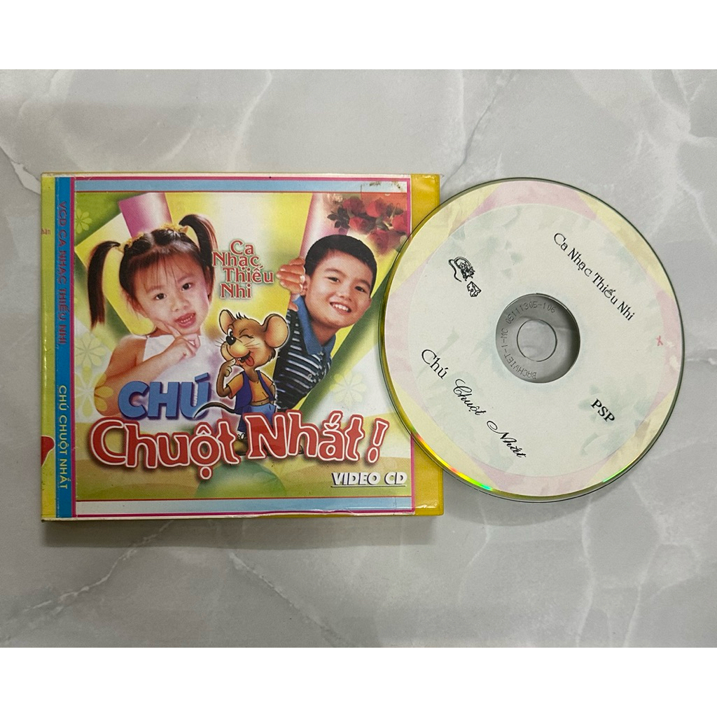 Đĩa VCD CA NHẠC THIẾU NHI - CHÚ CHUỘT NHẮT