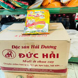 [ Sỉ] 1 thùng muối ớt chua cay Đức Hải (500g/gói, 24 gói/thùng)