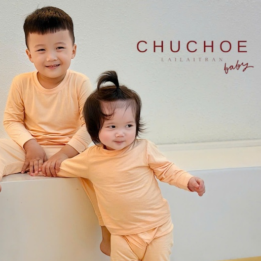 Bộ tay dài quần dài thun lạnh cho bé trai , bé gái , trẻ em ( 5-20KG ) CHUCHOE