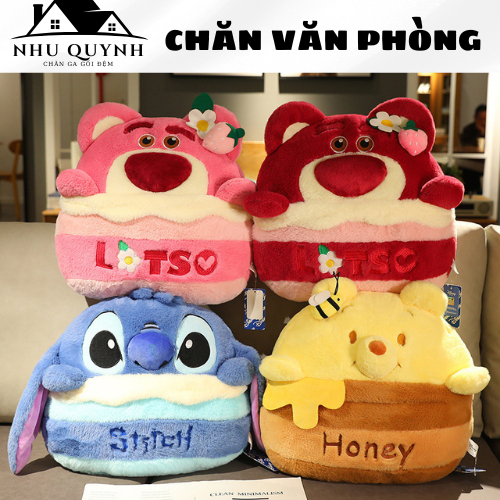 BỘ CHĂN GỐI VĂN PHÒNG HÌNH RÙA MAY MẮN KÈM CHĂN 3in1 SIÊU ĐÁNG YÊU