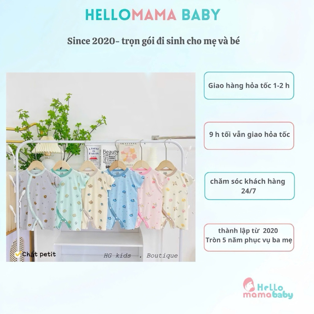 Body ngắn HG-KID màu xinh dành cho bé, chất mầm mại, co giãn, tích hợp với da của các bé-170
