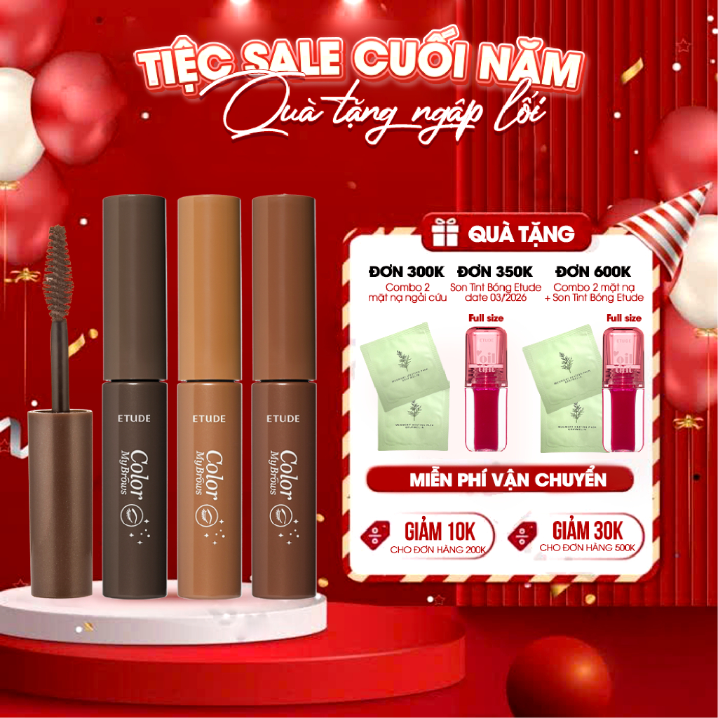 Mascara Chân Mày Etude House Giữ màu tự nhiên | Dễ dùng, không lem - Etude House Color My Brows 4.5g
