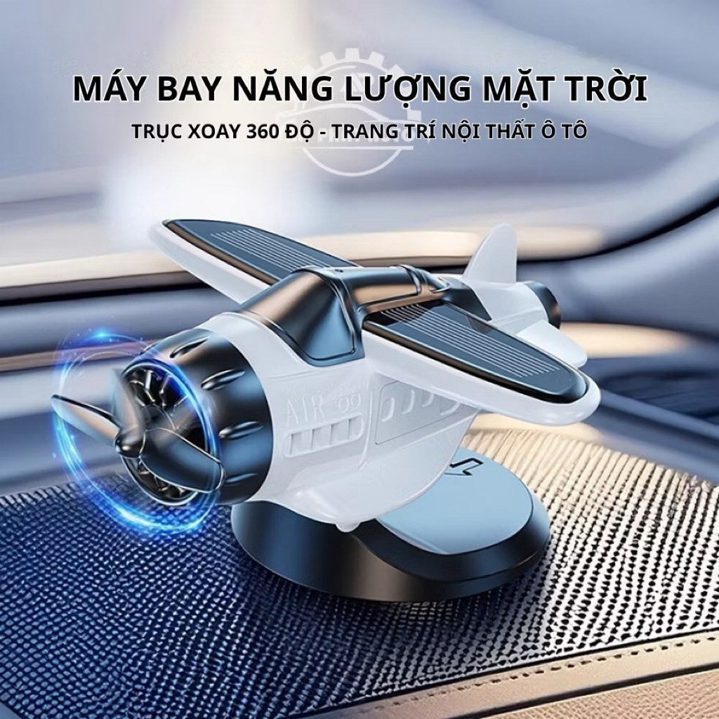 Máy Bay Trực Thăng Xoay Sử Dụng Năng Lượng Mặt Trời Trang Trí Nội Thất Xe Hơi