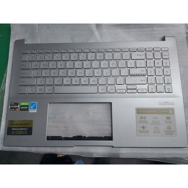 Vỏ Mặt C + Keyboard Laptop Asus Vivobook Pro 15 M6500 M6500Q M6500QB Silver (Vỏ Trầy, Phím ok, chân 